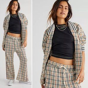 NWT! FREE PEOPLE PLAID BLAZER Size Medium